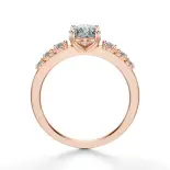 Pierścionek z dużym diamentem różowe złoto SBPZ_021